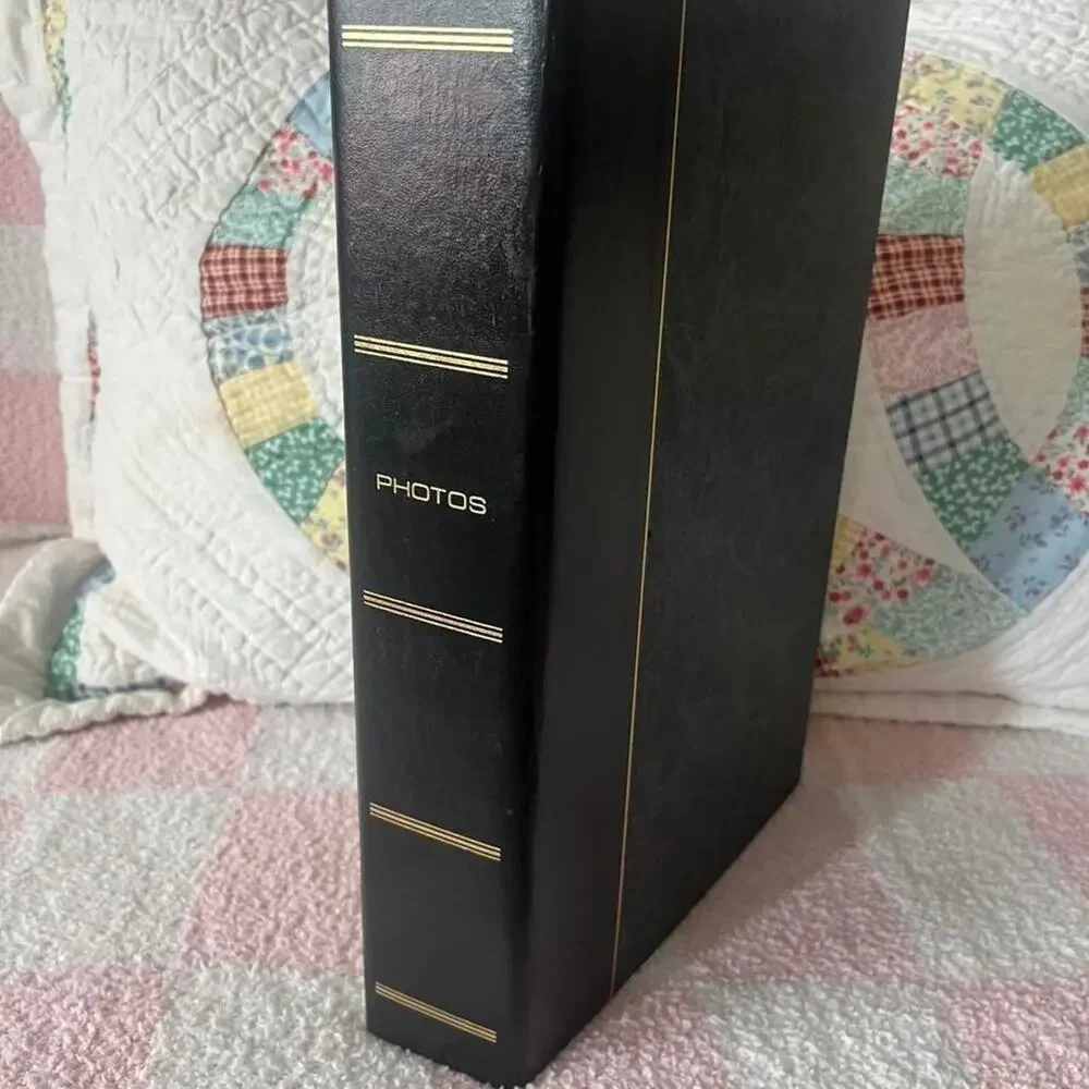Vintage photo album cover with